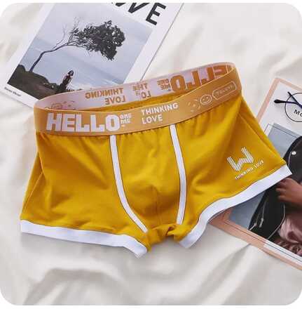 Комплект из 3 мужских трусов-боксеров с принтом на резинке